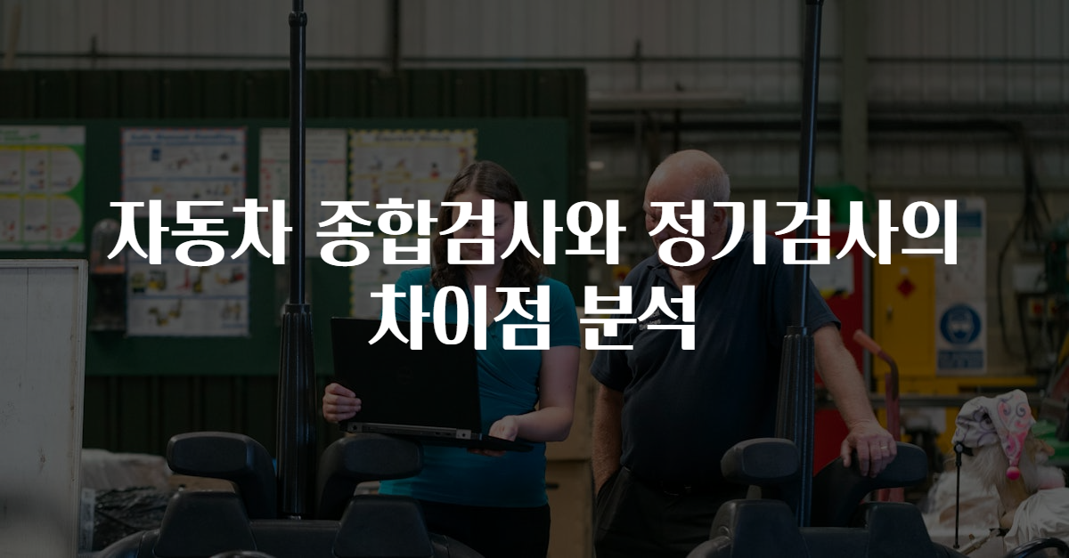 자동차 종합검사와 정기검사의 차이점 분석